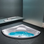 Μπανιέρα υδρομασάζ γωνιακή 120x120 από ενισχυμένο ακρυλικό Carronite, χρώμα: Λευκό Γωνιακές