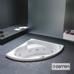 Μπανιέρα υδρομασάζ γωνιακή 120x120 από ενισχυμένο ακρυλικό Carronite, χρώμα: Λευκό Γωνιακές