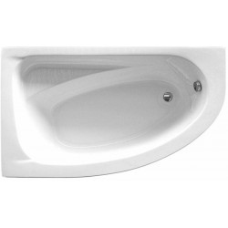 Whirpool bathtub Offset 160x90 material: Acrylic 180lt, left, color: White