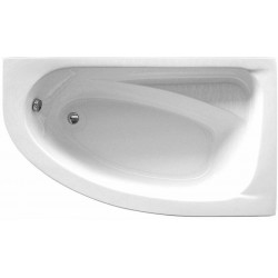 Whirpool bathtub Offset 160x90 material: Acrylic 180lt right, color: White