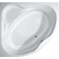 Μπανιέρα γωνιακή 120x120 από ακρυλικό 180 lt, χρώμα: Λευκό επιφάνεια: Γυαλιστερή Γωνιακές