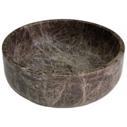 Washbasin Free standing 33x33x12,5 material: Marble Without hole Without overflow, color: Grey surface: Glossy Free standing
