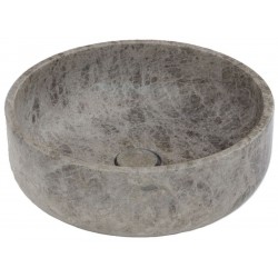 Washbasin Free standing 39x39x14 material: Marble Without hole Without overflow Emperador Dark, color: Grey surface: Glossy Free standing