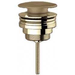 Waste Valve Without overflow material: Brass surface: Brushed, color: Gold