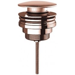 Waste Valve Without overflow material: Brass surface: Brushed, color: Pink Gold