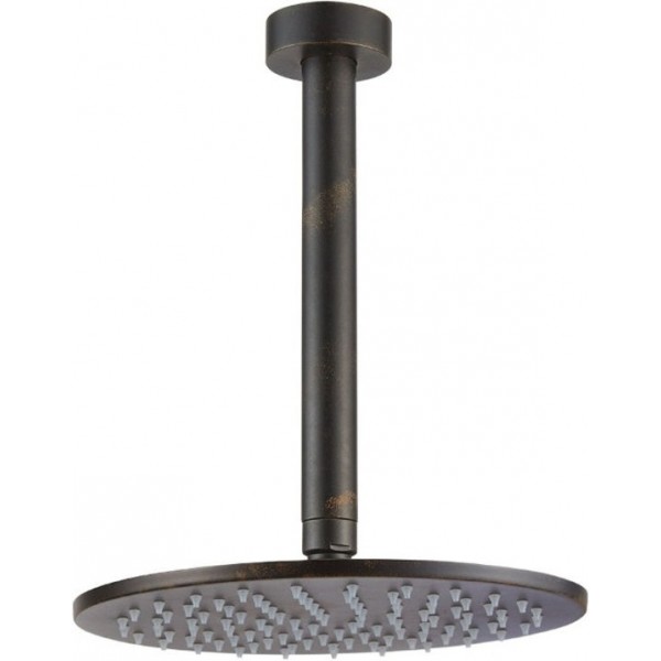 Shower head Ceiling-mounted 25x25 material: Brass, style: 1 spray Rusty Black, color: Bronze surface: Brushed Overhead showers Shower head Ceiling-mounted 25x25 material: Brass, style: 1 spray Rusty Black, color: Bronze surface: Brushed Overhead showers