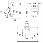 Urinal 30x35, color: White Wall-mounted Urinal 30x35, color: White Wall-mounted