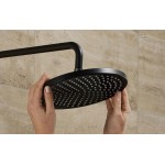Shower head Wall-mounted / Ceiling-mounted 24x24 material: Brass, style: 1 spray ecosmart, color: Black surface: Matt Overhead showers Shower head Wall-mounted / Ceiling-mounted 24x24 material: Brass, style: 1 spray ecosmart, color: Black surface: Matt Overhead showers