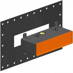Μπαταρία μπανιέρας εντοιχιζόμενη εσωτερικό μέρος 2 εξόδων Εντοιχιζόμενες εσωτερικό μέρος