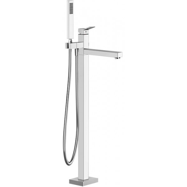 Bathtub tap Floor-standing external part material: Brass, color: Chrome surface: Glossy Floor standing