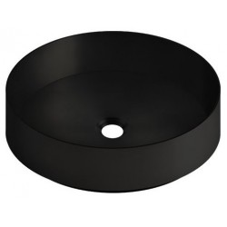 Washbasin Free standing 40x40x12,5 material: Porcelain Without hole Without overflow Black Matt, color: Black surface: Matt Free standing
