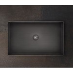 Washbasin Free standing 60x35x12,5 material: Inox Without hole Without overflow, color: Chrome surface: Brushed Free standing Washbasin Free standing 60x35x12,5 material: Inox Without hole Without overflow, color: Chrome surface: Brushed Free standing