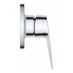 Shower tap Wall-mounted concealed - complete set 1 way material: Brass mixer With plate without hand shower, hose and holder, color: Chrome surface: Glossy Wall-mounted - external part Shower tap Wall-mounted concealed - complete set 1 way material: Brass mixer With plate without hand shower, hose and holder, color: Chrome surface: Glossy Wall-mounted - external part