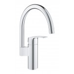Wash basin tap Deck-mounted L size material: Brass mixer Without waste, color: Chrome surface: Glossy Deck-mounted