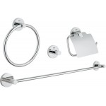 Set of accessories material: Brass, color: Chrome Deck accessories sets