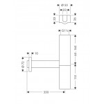 Sink siphon material: Brass surface: Brushed, color: Dark Grey Siphons