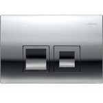 Flush wall plates for concealed cistern dual flush valve material: ABS Mechanical with string, color: Chrome surface: Glossy Flush plates