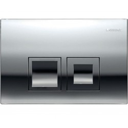 Πλακέτα εντοιχιζόμενου καζανακίου από ABS διπλής ενέργειας μηχανικά, χρώμα: Χρωμέ επιφάνεια: Γυαλιστερή Πλακέτες