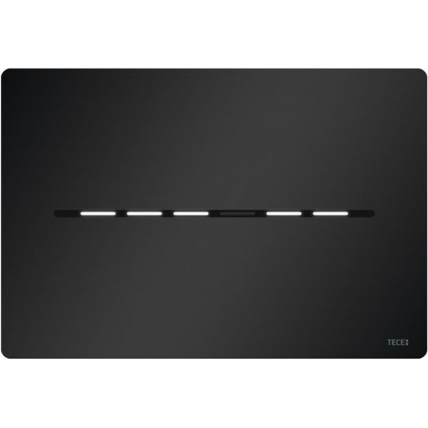 Flush wall plates for concealed cistern dual flush valve Electronic material: Steel, color: Black surface: Matt Flush plates