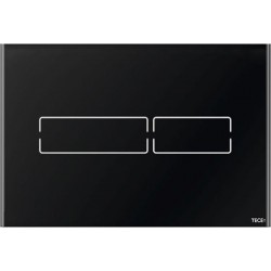 Flush wall plates for concealed cistern dual flush valve Electronic material: Crystal, color: Black surface: Glossy Flush plates