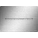 Πλακέτα εντοιχιζόμενου καζανακίου anti-fingerprint, λειτουργία με ρεύμα 12V από χάλυβα διπλής ενέργειας με φωτοκύτταρο, χρώμα: Χρωμέ επιφάνεια: Βουρτσισμένη Πλακέτες