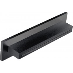 Εκροή (στόμιο) 34,6x8 επίτοιχος τύπος καταρράκτης (Cascatta) Black Brushed PVD από ορείχαλκο, χρώμα: Μαύρο επιφάνεια: Βουρτσισμένη Στόμια (ρουξούνια)