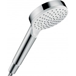 Τηλέφωνο ντους 1 ροής Ecosmart+, με λευκό δίσκο, 5,7 l/min, χρώμα: Χρωμέ επιφάνεια: Γυαλιστερή Τηλέφωνα