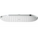 Κεφαλή ντους επίτοιχος τύπος / οροφής 30x15 από ορείχαλκο 1 ροής, χρώμα: Χρωμέ επιφάνεια: Γυαλιστερή Κεφαλές ντους