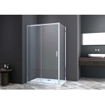Shower enclosure Rectangle 100x70x195 6mm sliding surface: Glossy, color: Chrome Rectangular Shower enclosure Rectangle 100x70x195 6mm sliding surface: Glossy, color: Chrome Rectangular