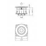 Shower (jet), color: Chrome material: Brass surface: Glossy Wall-mounted shower heads Shower (jet), color: Chrome material: Brass surface: Glossy Wall-mounted shower heads