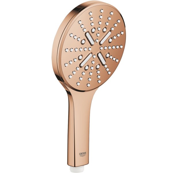 Shower head 3 jets water saving, Warm Sunset, color: Pink Gold surface: Glossy Hand showers Shower head 3 jets water saving, Warm Sunset, color: Pink Gold surface: Glossy Hand showers