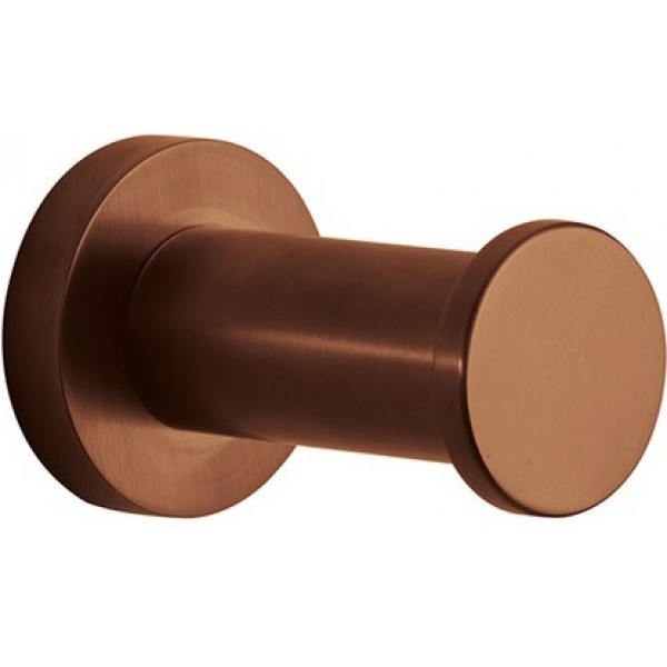 Hook Flat wall mounted material: Brass single, color: Bronze surface: Brushed Hooks Hook Flat wall mounted material: Brass single, color: Bronze surface: Brushed Hooks
