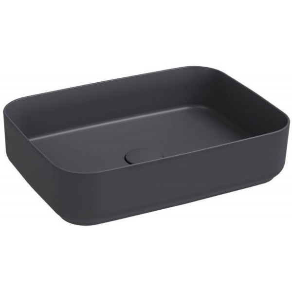 Washbasin Free standing 50x36x12 material: Porcelain Without hole Without overflow Anthracite Matt, color: Dark Grey surface: Matt Free standing Washbasin Free standing 50x36x12 material: Porcelain Without hole Without overflow Anthracite Matt, color: Dark Grey surface: Matt Free standing