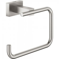 Paper holder ring style material: Brass supersteel, color: Chrome surface: Brushed Toilet paper holders