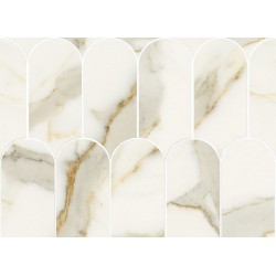 Πλακάκια δαπέδου 41,2x30,3 Ιταλίας Tessere Arco Reflex, στυλ: μαρμάρου rettificato Α’ διαλογής επιφάνεια: Ματ, απόχρωση: Λευκό/Μπεζ Πλακάκια φόντο