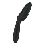 Τηλέφωνο ντους 2 ροών 6,1lt/m, water saving Matte Black, χρώμα: Μαύρο επιφάνεια: Ματ Τηλέφωνα