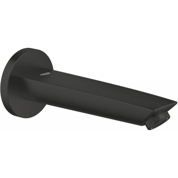 Spout (Nozzle) 17,1cm Wall-mounted material: Brass, color: Black surface: Matt Bath spouts Spout (Nozzle) 17,1cm Wall-mounted material: Brass, color: Black surface: Matt Bath spouts