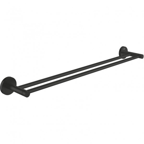 Πετσετοθήκη 60cm Matte Black σταθερή από ορείχαλκο διπλή, χρώμα: Μαύρο επιφάνεια: Ματ Πετσετοθήκες Πετσετοθήκη 60cm Matte Black σταθερή από ορείχαλκο διπλή, χρώμα: Μαύρο επιφάνεια: Ματ Πετσετοθήκες