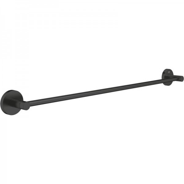 Towel 60cm (65,4cm), Matte Black Fixed material: Brass single, color: Black surface: Matt Towel rails