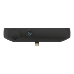 Μπαταρία ντουζιέρας επίτοιχη από ορείχαλκο θερμοστατική κορμός (χωρίς τηλέφωνο, σπιράλ, στήριγμα) με ράφι Phantom Black, χρώμα: Μαύρο επιφάνεια: Ματ Επίτοιχες