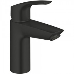 Wash basin tap Deck-mounted material: Brass mixer Without waste Μ size, color: Black surface: Matt