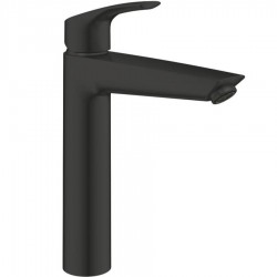 Wash basin tap Deck-mounted L size material: Brass mixer Without waste, color: Black surface: Matt Deck-mounted