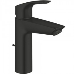 Μπαταρία νιπτήρος επικαθήμενη αναμεικτική από ορείχαλκο με βαλβίδα pop-up  M-Size, water saving, Matte Black, χρώμα: Μαύρο επιφάνεια: Ματ Επικαθήμενες