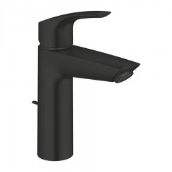 Wash basin tap Deck-mounted material: Brass mixer With pop-up waste set Μ size, color: Black surface: Matt Deck-mounted