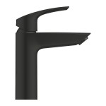 Wash basin tap Deck-mounted material: Brass mixer Without waste Μ size, color: Black surface: Matt Deck-mounted