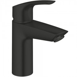 Wash basin tap Deck-mounted material: Brass mixer With push-open waste set Μ size, color: Black surface: Matt Deck-mounted