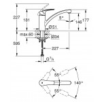 Kitchen tap Deck-mounted material: Brass Low, Matte Black, color: Black surface: Matt Deck-mounted