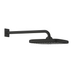 Shower head Wall-mounted 25x25 material: Brass, style: 1 spray, color: Black surface: Matt Overhead showers