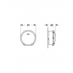 Valve cover Matte Black material: ABS Shower drains Valve cover Matte Black material: ABS Shower drains