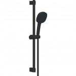 Βέργα ντους 60cm από ορείχαλκο 1,75m, 2 ροών, Matte Black, με τηλέφωνο & σπιράλ, χρώμα: Μαύρο επιφάνεια: Ματ Βέργες ντους